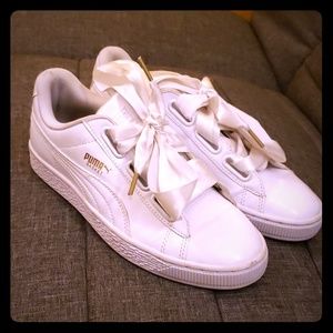 Pre-owned , Puma Basket Sneakers for Women 7.5